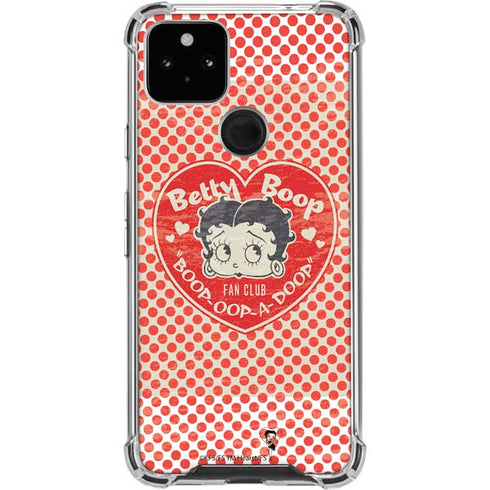 Betty Boop Red Heart Google Pixel 5a 5G Clear Case